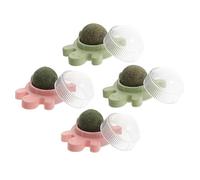 Happyyami 4pcs Catnip for Cats Edible Rotating Cat Toys Interactive Snack for Care Keeps Active Happy for Indoor Play Turtle