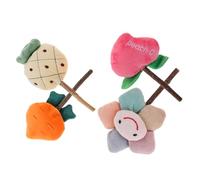 Happyyami 4pcs Catnip Lollipop Toys for Tabby Cats Interactive Pet Chew Toys Bright Catnip Stimulating Cat Plaything for Indoor Outdoor Play and Training Random Style
