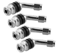 Happyyami 4pcs Copper Tubeless Tire Valve Stems for Car and Motorcycle Leak Design Wear Resistant Valve Stems Compatible with Various Vehicles Stylish Wheel Air Nozzles