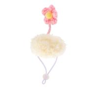 Happyyami 4pcs Cute Decorative Hat for Small Pets Flower Design for Hamsters Guinea Pigs and More for Christmas Halloween and Photography Props