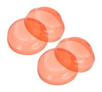 Happyyami 4pcs Detector Guard Cover for Fire Alarm and Detector, Red Abs Material Easy Installation, Prevents Dust and Debris for Fire Protection Industrial Equipment
