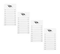 Happyyami 4pcs Grafting False Eyelash Acrylic Extension Pallet Eyelash Extension Plate Pad Makeup Palette Individual Training Tools