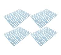 Happyyami 4pcs Plastic Bunny Feet Mats with Hollow-out Design Non-slip Pet Foot Pads for Rabbit Cage for Personal Home or Pet's Shop Use Prevents Sliding