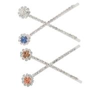 Happyyami 4pcs Rhinestone Hair Accessories Elegant Hair Clips for Women Sparkle Decorative Clips for Bridesmaids Party Everyday Use Unique