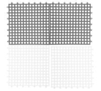 Happyyami 4Pcs Small Animals Foot Mats for Rabbit and Guinea Pig Cages Durable Floor Pads with Design for Easy Cleanup Lightweight and Sturdy Pet Cage Mats