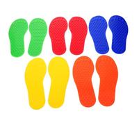Happyyami 5 Pairs Sensory Mat Tactile Footprints for Sensory Integration Training and Physical Development, Pvc Material, Suitable for Children and Parents at Home and Kindergarten