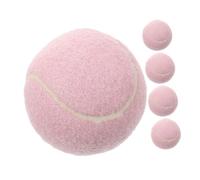 Happyyami 5 Pcs Lightweight Tennis Balls for Stylish Pink Beginner Training Balls for Practice and Matches Easy to Grip Design for Young Players