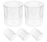 Happyyami 5 Sets Self Watering Planter Pots African Violet Pot For Outdoor Plants Garden Hydroponics Growing System Flowerpots Orchid Planter