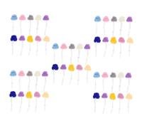 Happyyami 50pcs Adjustable Mini Hats for Pet Chickens Stylish Woolen Decor for Cold Weather Comfortable and Warm Accessories for Poultry Mixed Styles