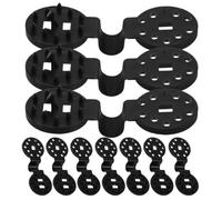 Happyyami 50pcs Black Plastic Shade net Hooks for Garden Netting, Weather Resistance and Secure Stable Grip, for Agricultural Film Fixing