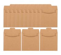 Happyyami 50pcs Kraft Paper CD Sleeves Durable Dvd Packaging Bags for Safe Storage and Organization for Home Office and School Use Protects Against Scratches and Data Corruption