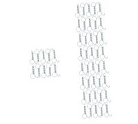 Happyyami 50pcs Spring Cage Door Finger Spring Hook for Rabbit Dogs Cat Parrot Guinea Pigs Cage Repair Parts