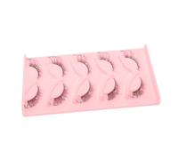 Happyyami 5pairs Versatile Fake Lashes Plastic Rhinestone Decor Lash Extensions Comfortable Wear for Stage Eye Makeup