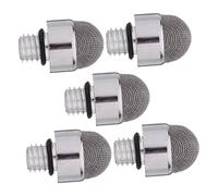Happyyami 5pcs 8mm Stylus Pen Tip Replacement Conductive Silver Fiber Mesh, M5 External Thread Capacitive Stylus Nibs for Touchscreen Drawing and Writing Devices