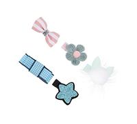 Happyyami 5pcs Adorable Dog Bow and Crown Hair Decorations Pet Headwear for Dogs and Cats