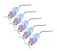 Happyyami 5pcs Catnip Mouse Toy Interactive Soft Mice for Kittens and Cats Engaging Plaything for Indoor Fun and Exercise for Chasing and Chewing