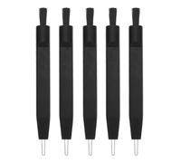Happyyami 5pcs Hearing Aid Cleaners Kit with Vent Tube Cleaning Brush and U Hook Tool for Removing Skin Debris and Cleaning Hearing Aids, Made of Sturdy Abs and Nylon Materials for Effective