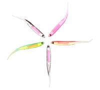 Happyyami 5pcs Lightweight Reusable 3d Rainbow Fish Soft Lure Made of Pvc, Life-like Artificial Fishing Bait for Freshwater and Saltwater Fishing