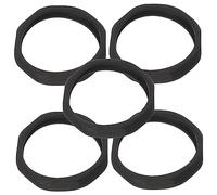 Happyyami 5pcs Microphone Slip Rings Plastic Mic Rolling Protection Circles for Streaming Microphone
