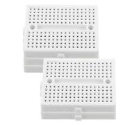 Happyyami 5pcs Mini Circuit Boards for Soldering Practice with Unique Perforated Design, Small Breadboard Kit Made of Sturdy Plastic for DIY Electronic Experiments and Reliable Component