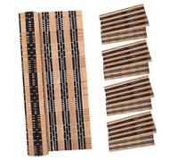 Happyyami 5pcs Portable Bamboo Sauna Seat Cushion Heat Insulation Mat for Spa and Bath House Soft Thick Cushion for Comfortable Seating Easy to Clean and Fast Drying