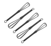 Happyyami 5pcs Professional Hair Dye Mixing Rod Whisks for Cooking Easy Stirrer Tools Hair Whisk Egg