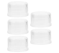 Happyyami 5pcs Reusable Plastic Shaker Cup Lids for Shaker Bottles and Cups, Easy to Clean Multifunctional Drink Covers, for Travel and On-the-go Use