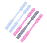 Happyyami 5pcs Silicone Ear Savers for Masks Compatible with Most Ear Cups Non-Slip Design Adjustable Buckle Comfortable Companion for Small Random Color