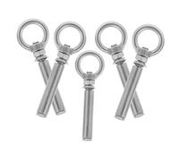 Happyyami 5pcs Sturdy Dog Ground Stake Tie Out Stake for Dog Leash Outdoor Camping Accessories Anchor for