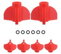 Happyyami 6pcs Arrow Vane Guard Arrow Protectors Multi-color Ultralightweight Abs High Elasticity Material DIY Style Shielding from Damage for Bow Hunting and Practice Sessions