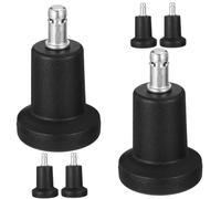 Happyyami 6Pcs Chair Feet Fixed Caster Pads for Office Chairs Furniture Levelers Shockproof and Floor Protector Easy Replacement for Desk and Computer Chairs