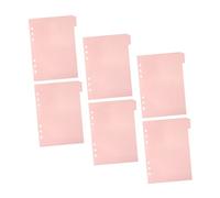 Happyyami 6Pcs Detachable Index Dividers Professional Binder Tabs for Easy Organization Notebooks and Functional Tab Dividers for Quick Reference and Document Separation