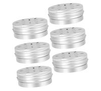 Happyyami 6pcs Dog Scent Training Cases Small Aluminum Snuffle Boxes with Perforated Lids for Professional Nose Work and Agility Training Tools for Dogs