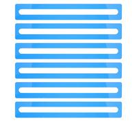 Happyyami 6pcs Guided Reading Strips - Highlight Strips - Reading Assistance Ruler for Kid Home Study - Color Overlays Dyslexia Tools - Line Trackers Bookmark Blue