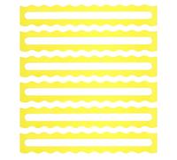 Happyyami 6pcs Guided Reading Strips - Highlight Strips - Reading Assistance Ruler for Kid Home Study - Color Overlays Dyslexia Tools - Line Trackers Bookmark Yellow