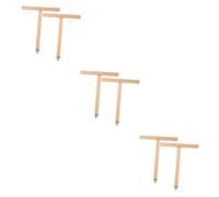 Happyyami 6pcs Natural Wood Bird Perch Stand Toy for Parrots Easy to Install Shaped Perch for Bird Cages for Cockatiels Chewable Playstand