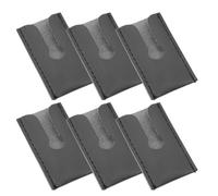 Happyyami 6pcs Pu Leather Razor Head Travel Pouch for Closedhead with Lightweight Compact Design and Universal Compatibility, for Men’s Grooming and Travel Storage