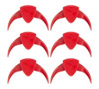 Happyyami 6pcs Red Plastic Nut Openers Set for Torreya and Pine Nuts, Safe and Convenient Melon Seed Sheller Tool to Save Time and Effort in Kitchen Use