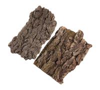 Happyyami 6pcs Reptile Climbing Platform Natural Bark Hideout for Reptiles Terrarium Decor for Lizards Snakes and Spiders for Climbing Basking and Resting