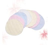 Happyyami 6pcs Reusable Washable Breastfeeding Nursing Pads Made of Highly Absorbent Cotton with Double Layer Design for Comfortable and Leakproof Breast Feeding Protection Random Color