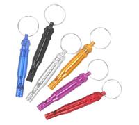 Happyyami 6pcs Survival Whistle Emergency Whistles for Hiking Camping Outdoor Activities Loud Sound Design for Safety Training Pe Lessons