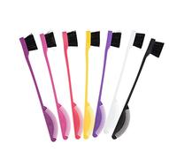 Happyyami 7pcs Complete Makeup Brush Kit Bristle Detangler Eyelash Brush Eyebrow Comb Wig