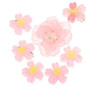 Happyyami 7pcs Flower Hair Clips for Women Sweet Decorative Barrettes Hair Accessories for Braids for Summer and Special Occasions Random Styles Included