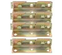 Happyyami 8pcs Bed Rail Brackets Bed Frame Brackets Cold-Rolled Steel Sturdy Not Easy to Deform Headboard Mounting Replacement Parts for Dorm