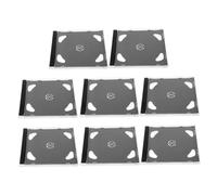 Happyyami 8pcs CD Storage Cases Durable Hard DVD Holders for Organizing and Protecting Discs CD Containers for Easy Identification and Space Saving