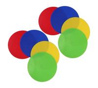 Happyyami 8pcs Flat Cones Non Slip Markers for Basketball and Baseball Training, Pvc Material with High Precision Placement and Portability, for Sports Speed and Agility Drills