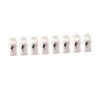 Happyyami 8pcs Shoe Bag for Travel Dancer Canvas Storage Bag Ballet Shoe Pouch Drawstring Ballet