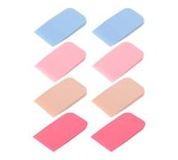 Happyyami 8pcs Silicone Makeup Brush Set Includes Blue Pink Khaki and Rose Colors Each Brushes for Facial Mask Application Foundation for Skin Care and Multi-use Silicone for Makeup