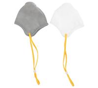 Happyyami Adjustable Dog Muzzle Prevents Barking 2pcs Breathable Nonwoven Fabric Dog Mouth Cover Comfortable Pet Accessory Random Color for Daily Walks and Training