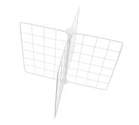 Happyyami Adjustable Freezer Organizer Divider Wire Basket 15.91X15.91X12.60In Multifunctional Refrigerator Partition Board for Efficient Food Storage and Fridge Space Management